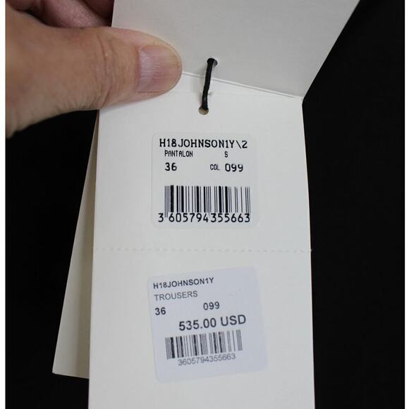 NWT BonPoint Black Tuxedo Trousers with Seam Pockets Size 36 (4/6) - Picture 9 of 10